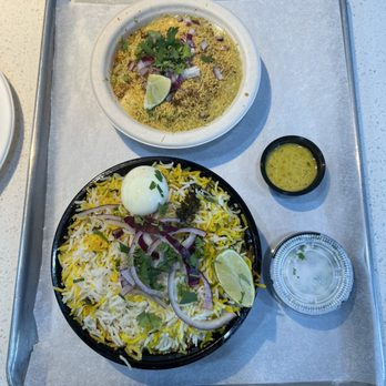 Hyderabad Cafe - Aloo tiki chaat and chicken dum biryani. - Indian Near Me - Temecula, California Hyderabad Cafe - Aloo tiki chaat and chicken dum biryani. - Indian Near Me - Temecula, California