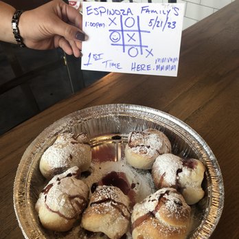 Sergio's Pizza - Non-Garlic Knots with Powdered Sugar and Blueberry Jelly - Pizza Near Me - South Jordan, Utah Sergio's Pizza - Non-Garlic Knots with Powdered Sugar and Blueberry Jelly - Pizza Near Me - South Jordan, Utah