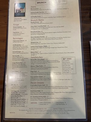Menu photo 1 Corner Kitchen Asheville, NC