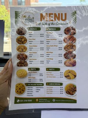 Menu photo 2 The Prime Caribbean Restaurant Bayonne, NJ