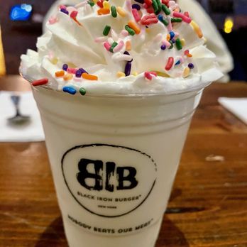 Black Iron Burger - Vanilla milkshake - Burgers Near Me - New York, New York Black Iron Burger - Vanilla milkshake - Burgers Near Me - New York, New York
