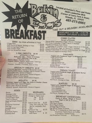 Menu photo 4 Ferrara Pizza and Pasta Orlando, FL