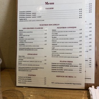 Lo SchiacciaVino - The menu! - Sandwiches Near Me - Florence, FI Lo SchiacciaVino - The menu! - Sandwiches Near Me - Florence, FI