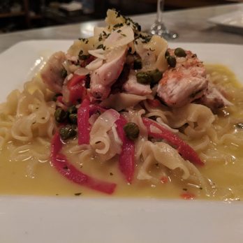 Campo Enoteca - Chicken Picatta Tagliatelle (Housemade pasta) - Italian Near Me - Manchester, New Hampshire Campo Enoteca - Chicken Picatta Tagliatelle (Housemade pasta) - Italian Near Me - Manchester, New Hampshire