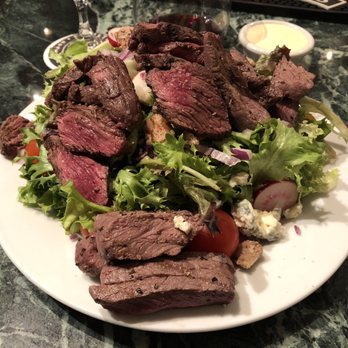 Ghost Light Restaurant & Lounge - House salad with 2 portions of steak. - Lounges Near Me - Cleveland, Ohio