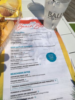 Menu photo 5 Bally's Beach Bar Atlantic City, NJ Menu photo 5 Bally's Beach Bar Atlantic City, NJ