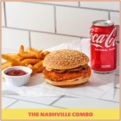 Cayenne Nashville Hot Chicken - The Nashville Chicken Sandwich Combo Meal