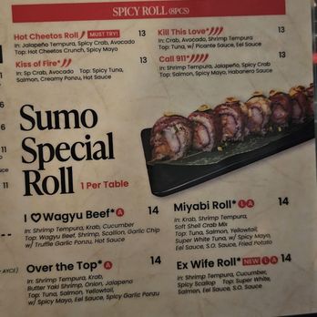 Sumo Hotpot and Sushi - Menu - Sushi Bars Near Me - Las Vegas, Nevada Sumo Hotpot and Sushi - Menu - Sushi Bars Near Me - Las Vegas, Nevada