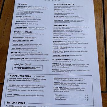 Midtown Table - menu - Italian Near Me - Jacksonville, Florida