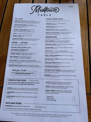 Menu photo 3 Midtown Table Jacksonville, FL