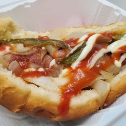 Vanessa's Hot Dogs - #1 (bacon wrapped hot dog)