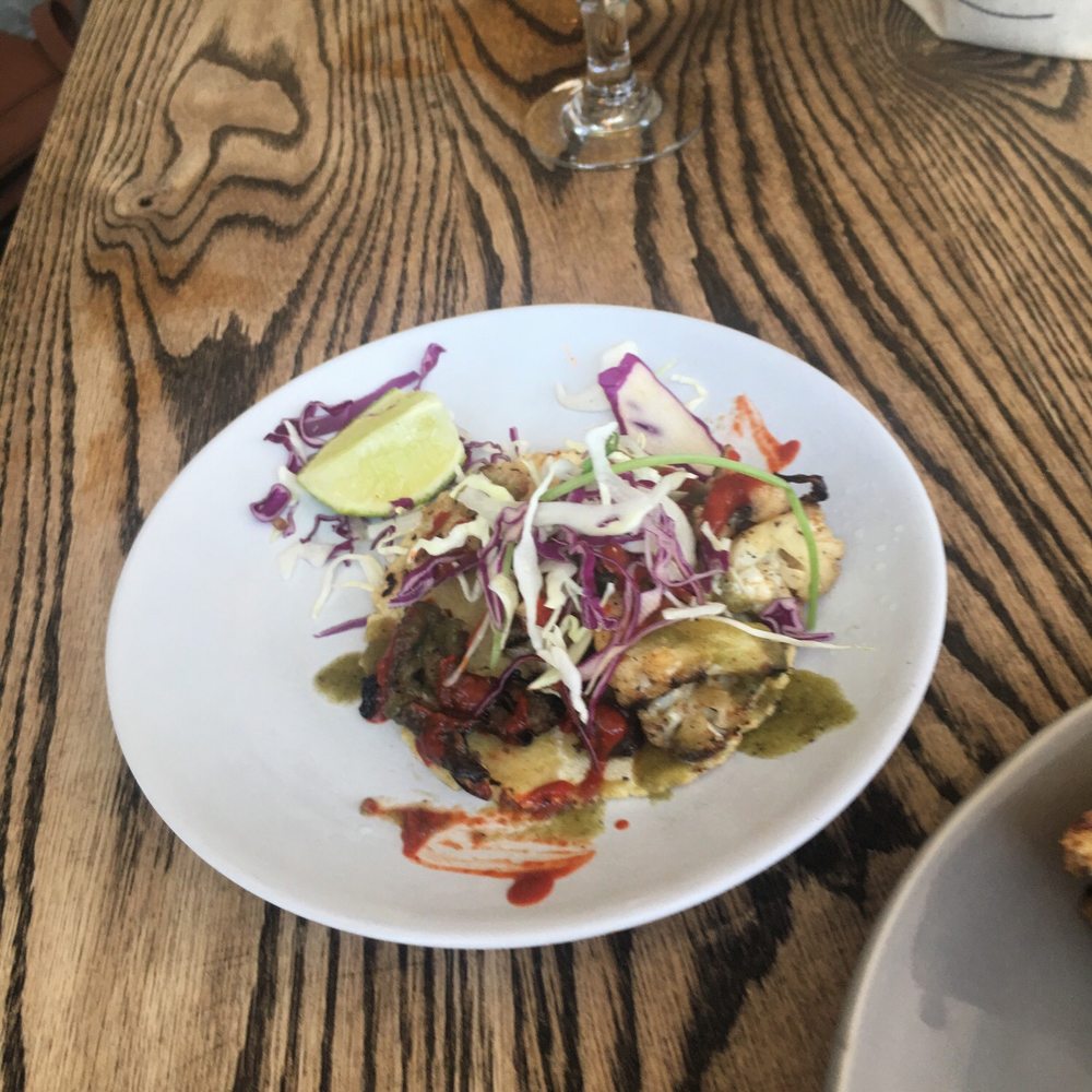 Cauliflower & Shrooms taco. Cauliflower & Shrooms taco.