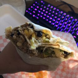 Mr Gonzales Mexican Cuisene - The "Monster Burrito" there is also a "Baby Burrito"