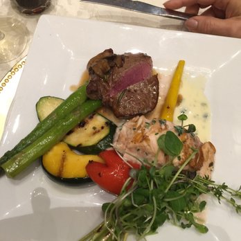 Château Le Jardin - 4oz beef medallion and 6oz salmons (cooked just right) - Venues & Event Spaces Near Me - Woodbridge, Ontario