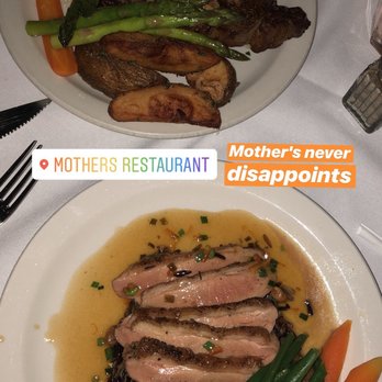 Mother's Restaurant - Ribeye, panseared duck - New American Near Me - Buffalo, New York Mother's Restaurant - Ribeye, panseared duck - New American Near Me - Buffalo, New York
