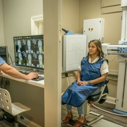 X-ray image taking for patient