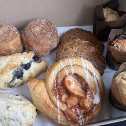 Assorted baked goods. Assorted baked goods.