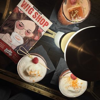 The Wig Shop - Drinks (bottom two are I feel pretty) - Cocktail Bars Near Me - Boston, Massachusetts The Wig Shop - Drinks (bottom two are I feel pretty) - Cocktail Bars Near Me - Boston, Massachusetts