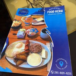 Rincon Salvadoreño - Front of menu