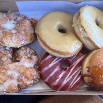 Dough Hook Bake Shop - Apple Fritter, Marion Berry with Lemon Drizzle, Maple Glaze, Creme Brulee Donut - Donuts Near Me - Salem, Oregon