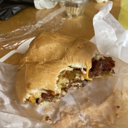Mac and cheese burger