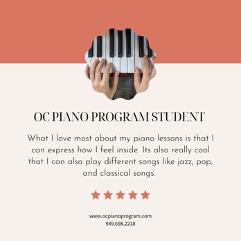 Piano Lessons With OC Piano Program - Families love our piano lessons! Find out why we're the top choice for piano lessons in Orange County - Musical Instruments & Teachers Near Me Piano Lessons With OC Piano Program - Families love our piano lessons! Find out why we're the top choice for piano lessons in Orange County - Musical Instruments & Teachers Near Me