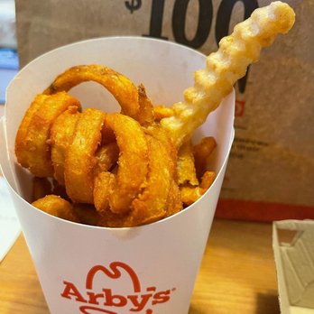 Arby's - onion rings in a paper container - Fast Food Near Me - Plymouth, Minnesota Arby's - onion rings in a paper container - Fast Food Near Me - Plymouth, Minnesota