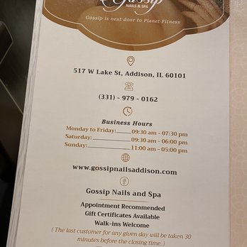 Gossip Nails & Spa-Addison - Nail Salons Near Me - Addison, Illinois Gossip Nails & Spa-Addison - Nail Salons Near Me - Addison, Illinois