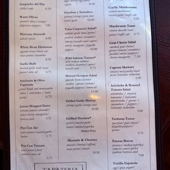 TAPAteria - Menu - Spanish Near Me - Colorado Springs, Colorado TAPAteria - Menu - Spanish Near Me - Colorado Springs, Colorado