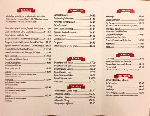 Menu photo 7 German Diner Lacey, WA