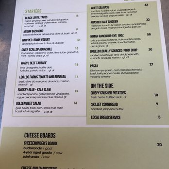 Thomas Hill Organics - Dinner menu - New American Near Me - Paso Robles, California Thomas Hill Organics - Dinner menu - New American Near Me - Paso Robles, California