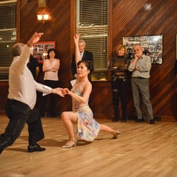 Colvin Run Dance Hall - Instructor TJ Ra and her partner.