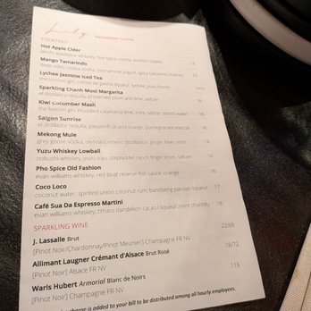 Lily - Drink menu, 11/27/25 - Vietnamese Near Me - San Francisco, California Lily - Drink menu, 11/27/25 - Vietnamese Near Me - San Francisco, California