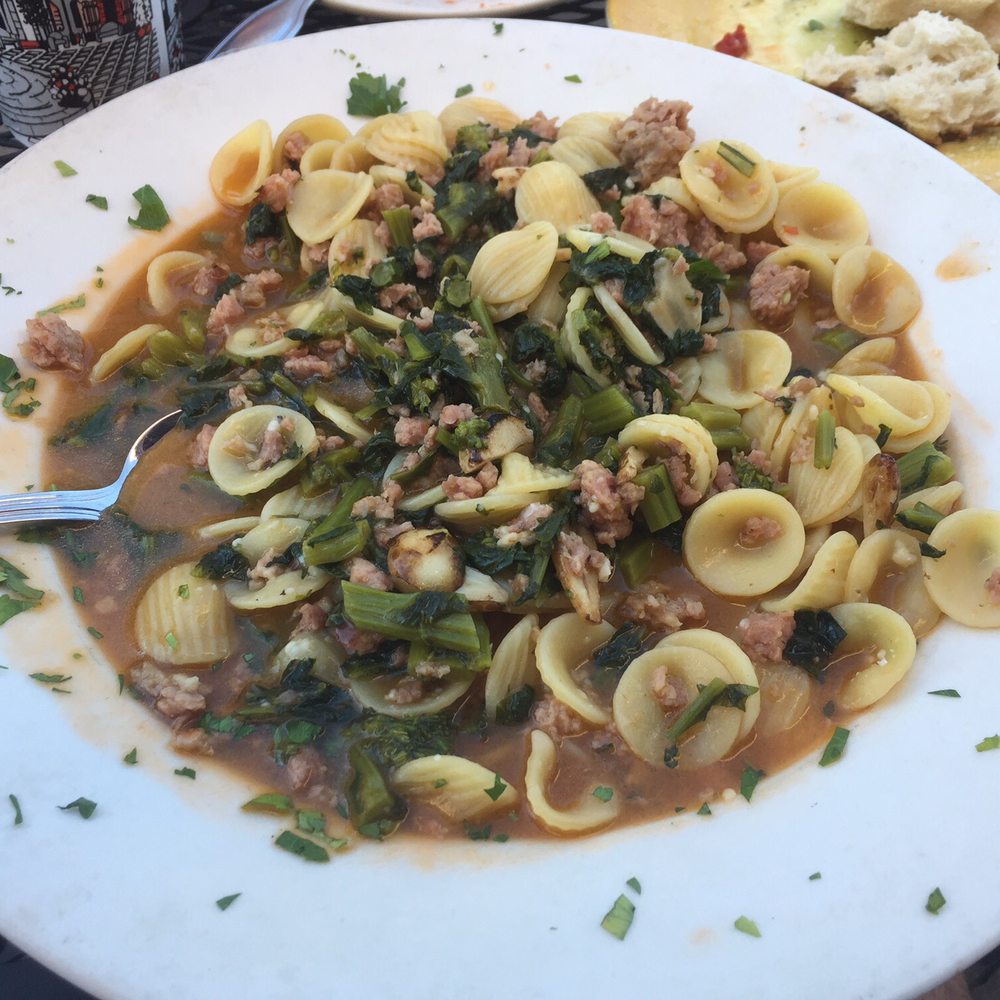 Mona Lisa Pizza - Orecchiette with sausage and broccoli. - Pizza Near Me - Jackson, New Jersey Mona Lisa Pizza - Orecchiette with sausage and broccoli. - Pizza Near Me - Jackson, New Jersey