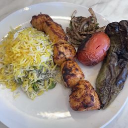 Chicken Breast Kabob Plate Chicken Breast Kabob Plate