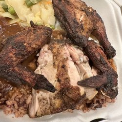 Jr's Jamaica Restaurant - A bit dry but deliciously flavored. Finger licking good.