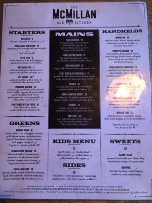 Menu photo 3 The McMillan Bar And Kitchen Flagstaff, AZ Menu photo 3 The McMillan Bar And Kitchen Flagstaff, AZ