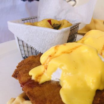 Untoasted - Chicken And Waffle Benedict - Breakfast & Brunch Near Me - Hallandale Beach, Florida