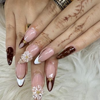 Bliss Nail Salon - Builder gel with design done by LyLy - Nail Salons Near Me - Newark, California Bliss Nail Salon - Builder gel with design done by LyLy - Nail Salons Near Me - Newark, California