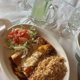 Chicken Enchiladas & Classic House Lime Margarita