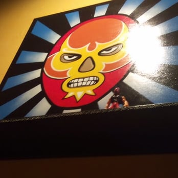 Revolucion - wrestling masks on wall - Mexican Near Me - Indianapolis, Indiana Revolucion - wrestling masks on wall - Mexican Near Me - Indianapolis, Indiana