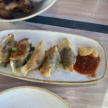 Monkeypod Kitchen - Shrimp and mushroom pot stickers- yummy - Hawaiian Near Me - Kapolei, Hawaii Monkeypod Kitchen - Shrimp and mushroom pot stickers- yummy - Hawaiian Near Me - Kapolei, Hawaii