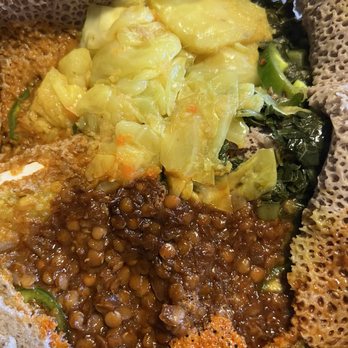 Selam Restaurant and Cafe - Vegetarian plate (to-go order) - Ethiopian Near Me - San Jose, California