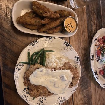 The Ranch - Chicken fried steak with fries okra. Wonderful!! - Steakhouses Near Me - Irving, Texas The Ranch - Chicken fried steak with fries okra. Wonderful!! - Steakhouses Near Me - Irving, Texas