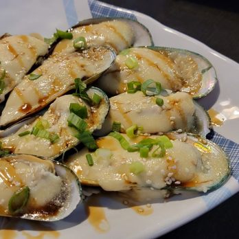 Super Sushi - Baked Green Mussels (Incredibly delicious) - Sushi Bars Near Me - Las Vegas, Nevada Super Sushi - Baked Green Mussels (Incredibly delicious) - Sushi Bars Near Me - Las Vegas, Nevada