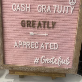 Prestigious Nails - I usually don't carry cash, so I thought this would be helpful for future customers. - Nail Salons Near Me - Houston, Texas