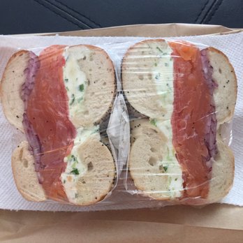 Bagel Box - NY Style Everything Bagel with scallion cream cheese. What a beautiful wrap-job they did! No skimping on the fresh lox, either. Love! - Delis Near Me - Little Ferry, New Jersey Bagel Box - NY Style Everything Bagel with scallion cream cheese. What a beautiful wrap-job they did! No skimping on the fresh lox, either. Love! - Delis Near Me - Little Ferry, New Jersey