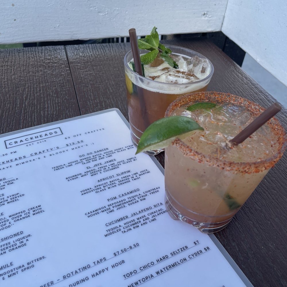 Crackheads - El Jefe James and cucumber Jalapeño Rita - Cocktail Bars Near Me - Carlsbad, California Crackheads - El Jefe James and cucumber Jalapeño Rita - Cocktail Bars Near Me - Carlsbad, California