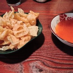 Chips with sweet sauce