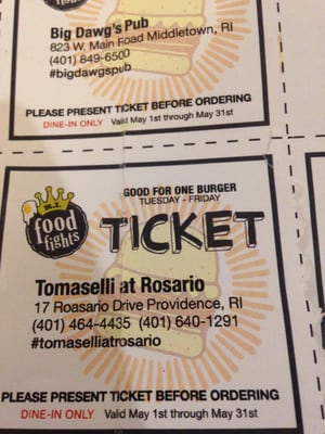 Menu photo 8 Tomaselli's at Rosario Providence, RI